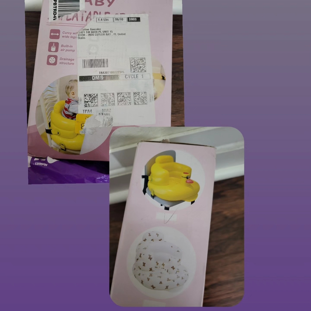 Yellow Baby Seat with Tray